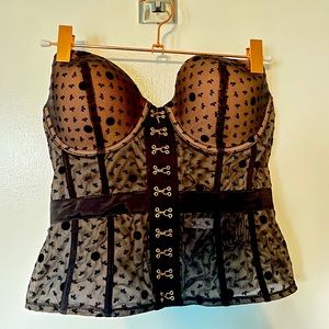 Jezebel Black Corset Top
